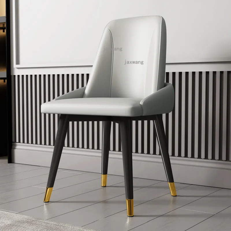 Кожаные обеденные стулья в скандинавском стиле на заказ легкое Роскошное кресло
