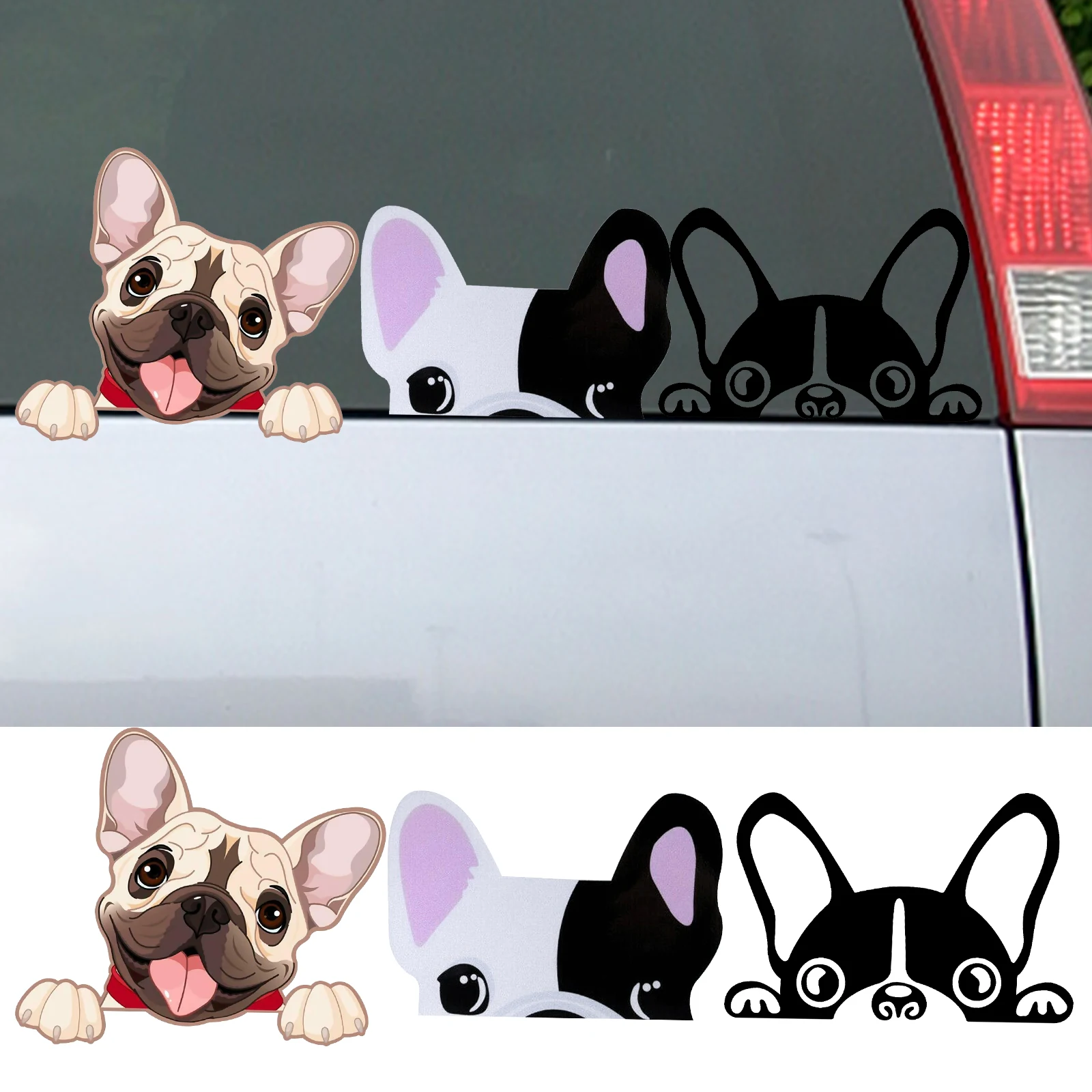 

Автомобильная наклейка, милая собака, водонепроницаемая наклейка против царапин, наклейка для автомобиля, стен, окна, ноутбука, универсальное украшение интерьера автомобиля