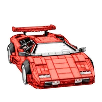 new moc high tech countach lp5000 qv red hypercar super racing car versionby blocks classic bricks model toys kid birthday gifts