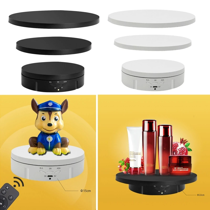 

3 в 1 вращающаяся электрическая подставка для фотографий с автоматическим вращением на 360 градусов 5 В