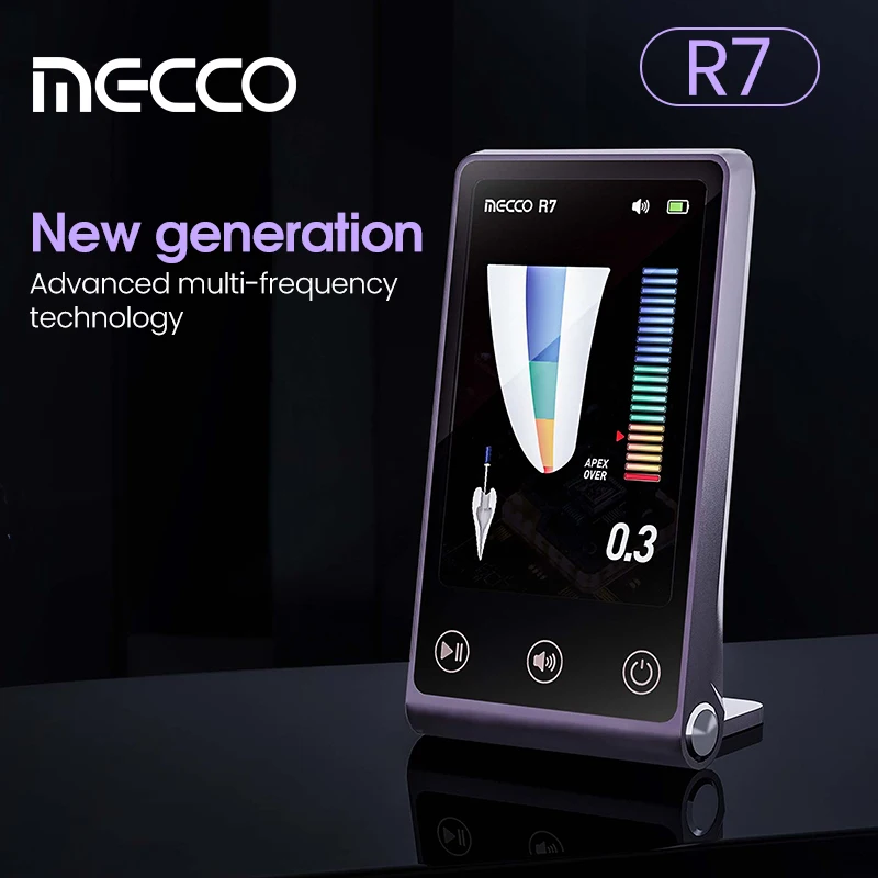 Многочастотный Апекслокатор Mecco R7 тонкий дизайн 1 3 см TFT-экран 5 дюйма точное
