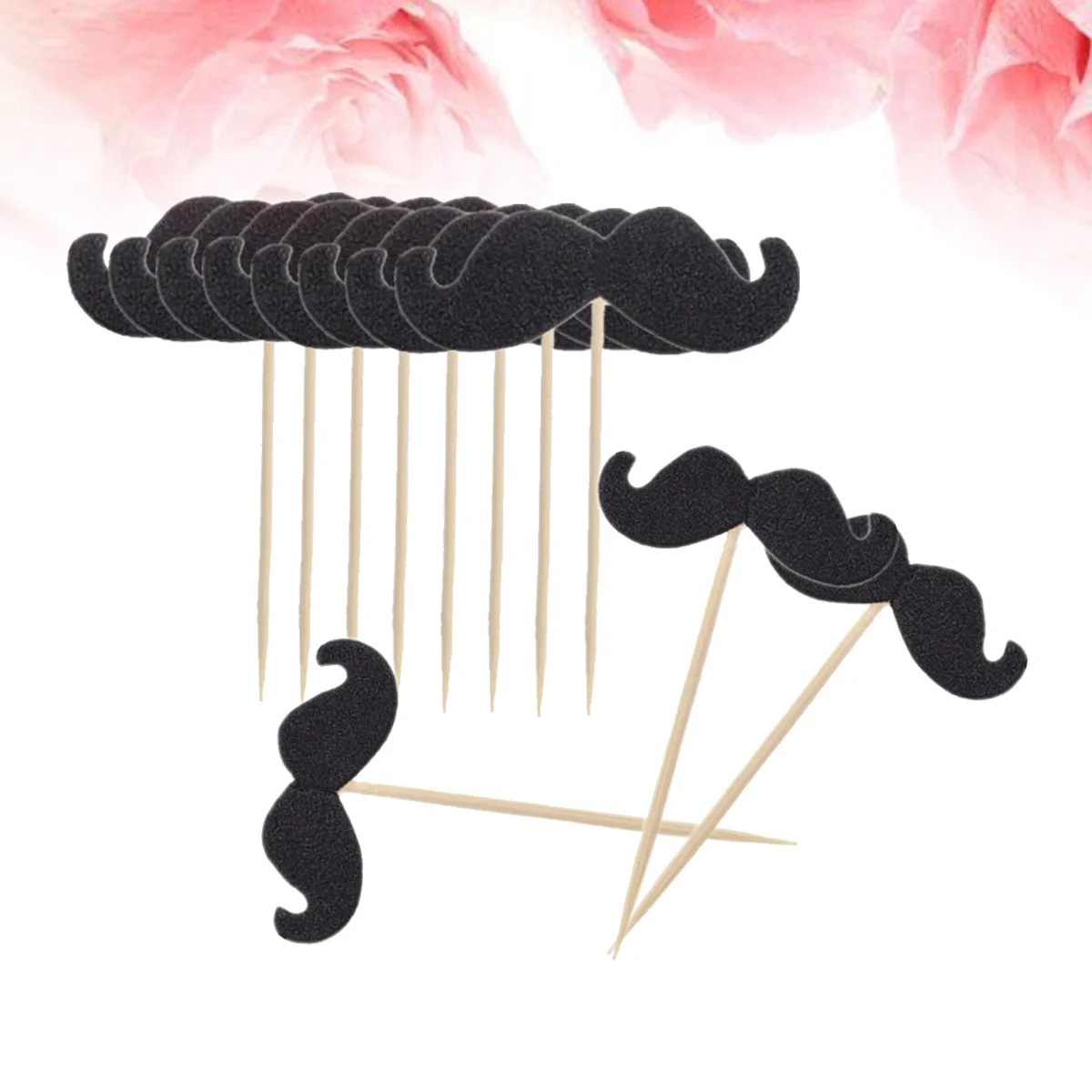 

40pcs Cupcake Toppers Boy Mustache Decorations Cupcake Topper Little Man