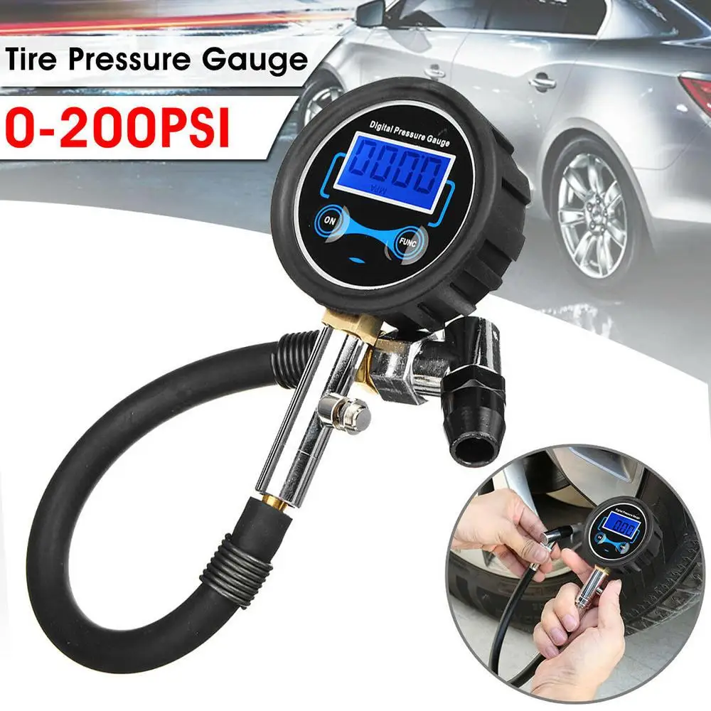 

Digital Car Truck Vehicle Air Tire Pressure Inflator Gauge LCD Dial Meter Test Car Tire Pressure Gauge Meter