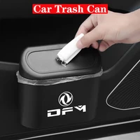 car trash can for dongfeng dfm ax7 dfsk hanging garbage dust case storage box pressing type trash bin auto interior accessories