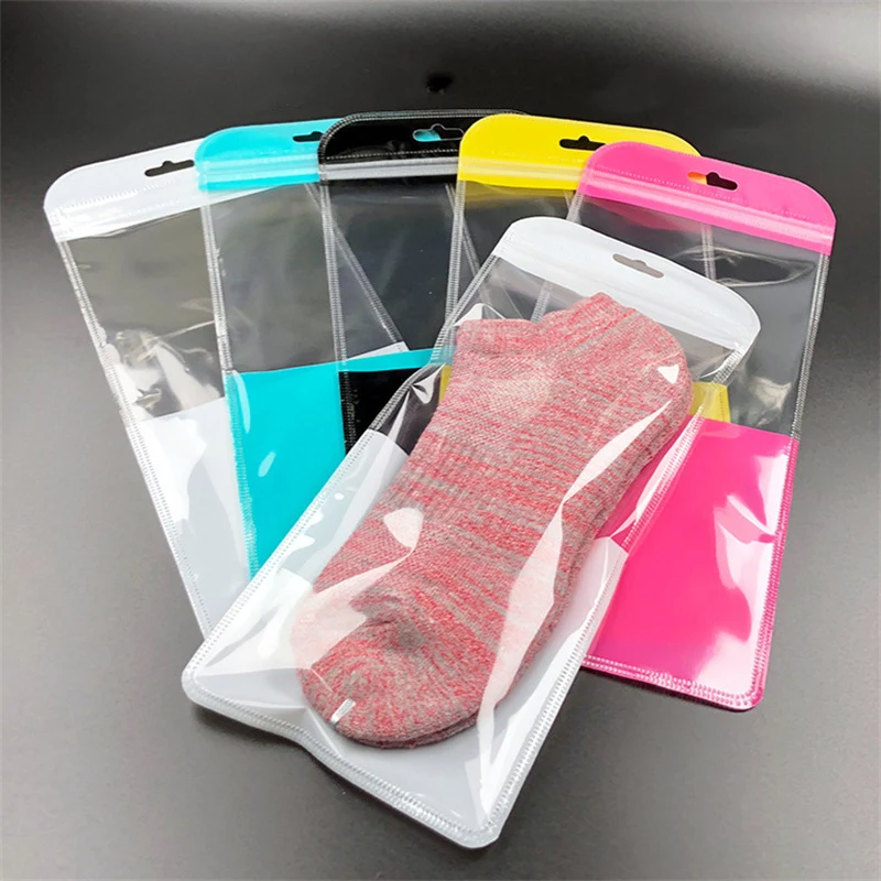 

120pcs 11*25cm Iridescent Laser Self Sealing OPP Bags Long Resealable Jewelry Socks Retail Packaging Bag Large Storage Packages