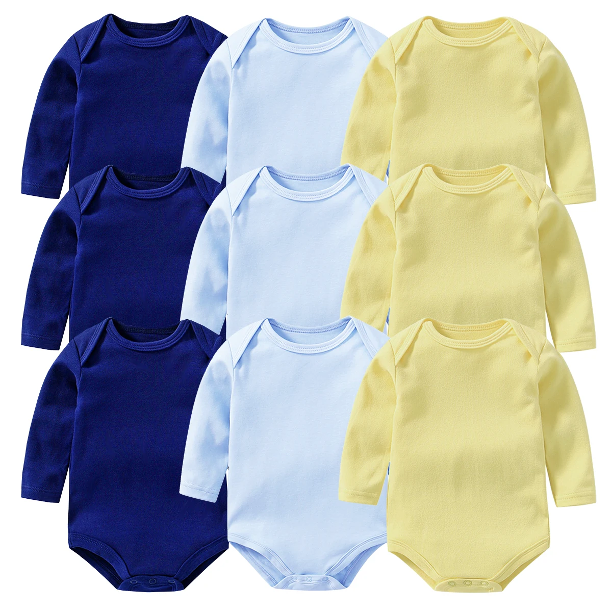 

100% Cotton Newborn Baby Bodysuits Long Sleeved Jumpers Toddler Autumn Rompers Sleepers Spring Onesies Infantil Jumpsuits Ropa