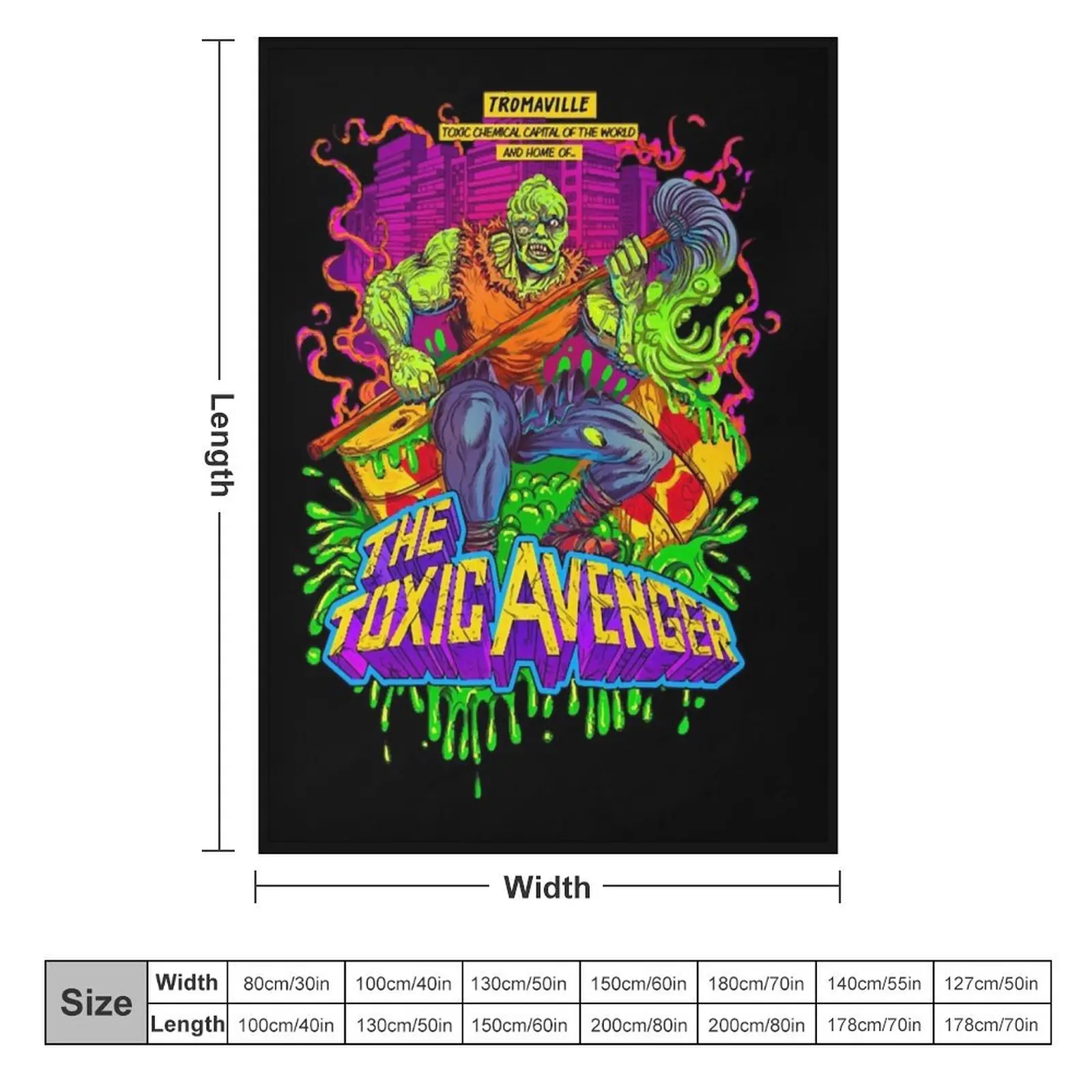 Одеяло Toxic Avenger Тонкие туристические одеяла