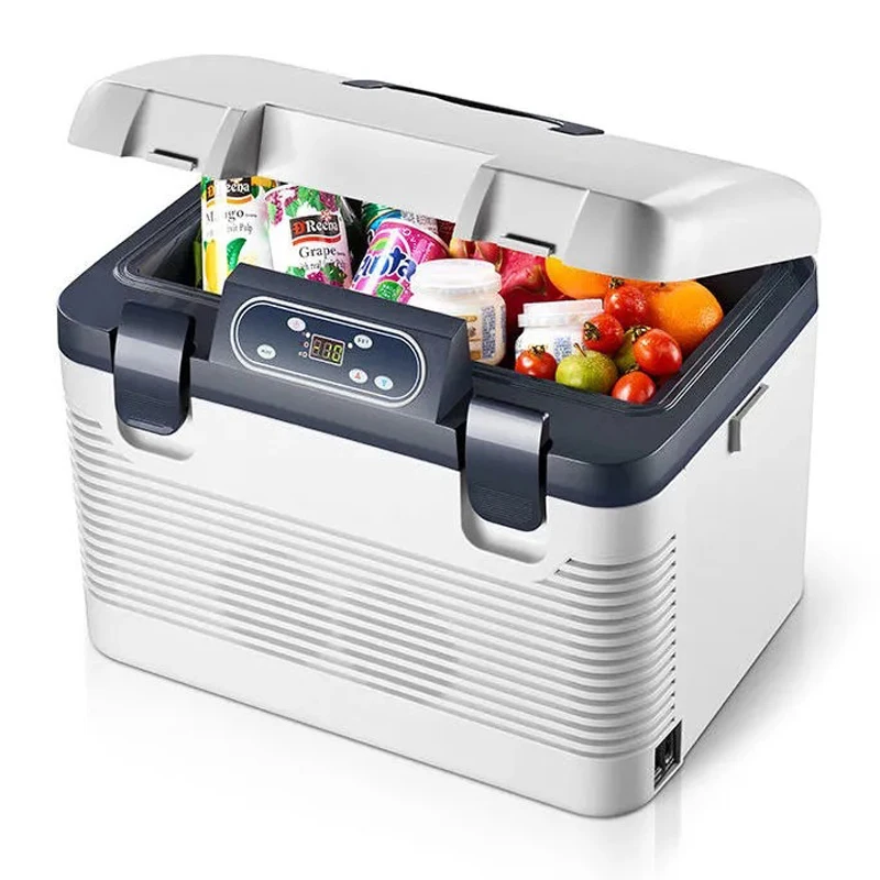 12/24/220v Compact Mini Refrigerator Cooler For Vehicle Car Truck Van Rv Outdoor Camping Picnic