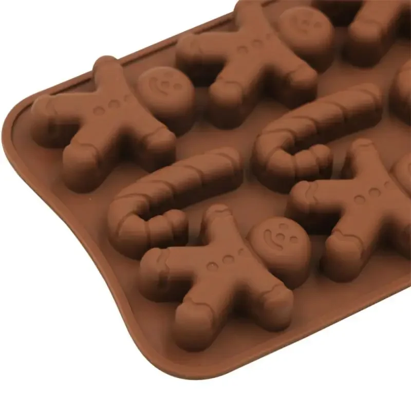 Рождественский пряничный человечек силиконовая форма для конфет печенья