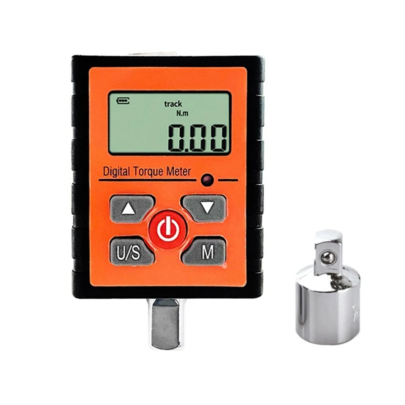 

1Set Orange&Black Digital Torque Meter Torque Measurement External Ratchet Mechanical Wrench Accessoy 3-30 N.M
