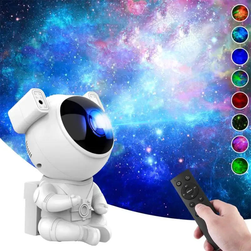 Galaxy Star проектор сидящий астронавт ночник 360 регулируемое украшение для спальни