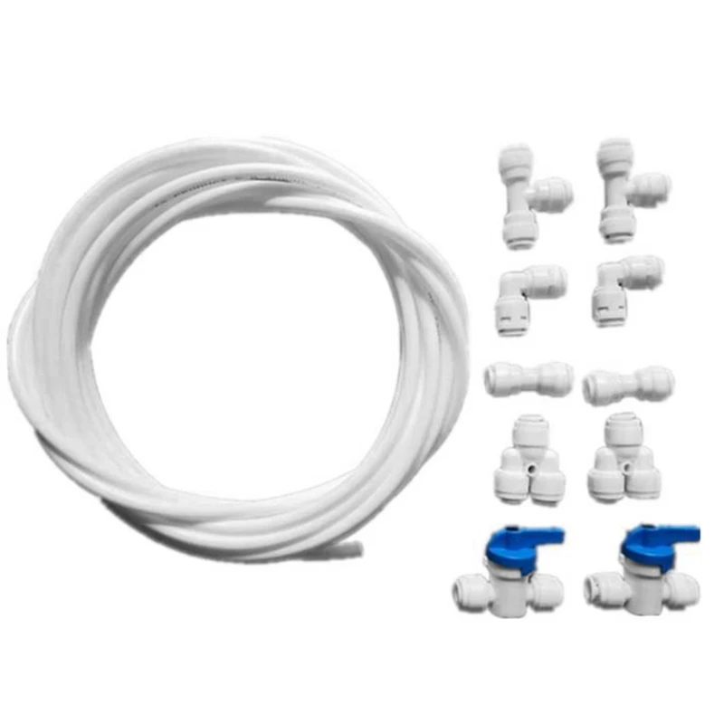 

1/4Inch Quick Connect Pipe Fittings L T Y Type Straight Bend Tee RO Reverse Osmosis Pipe 50 Or 100 GPD Household