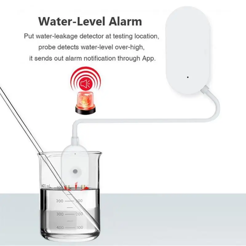 Датчик утечки воды Tuya Zigbee детектор работает с приложением Hub | Безопасность и