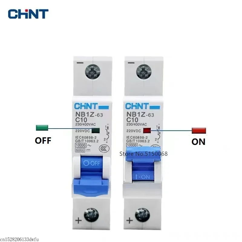 CHINT NB1Z-63 AC DC 220V 400V Circuit Breaker MCB Solar Energy Photovoltaic Household Air Switch