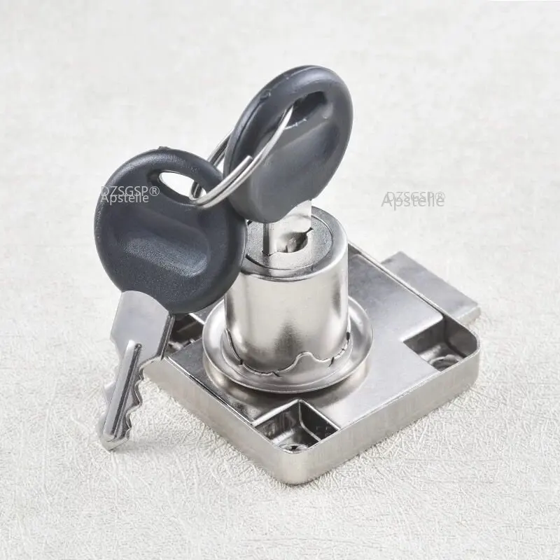 Купи 1Pc Furniture Hardware Drawer Locks with 2 Keys Door Cabinet Locks Office Desk Table Iron Letter Box Chest Cam Locks за 173 рублей в магазине AliExpress