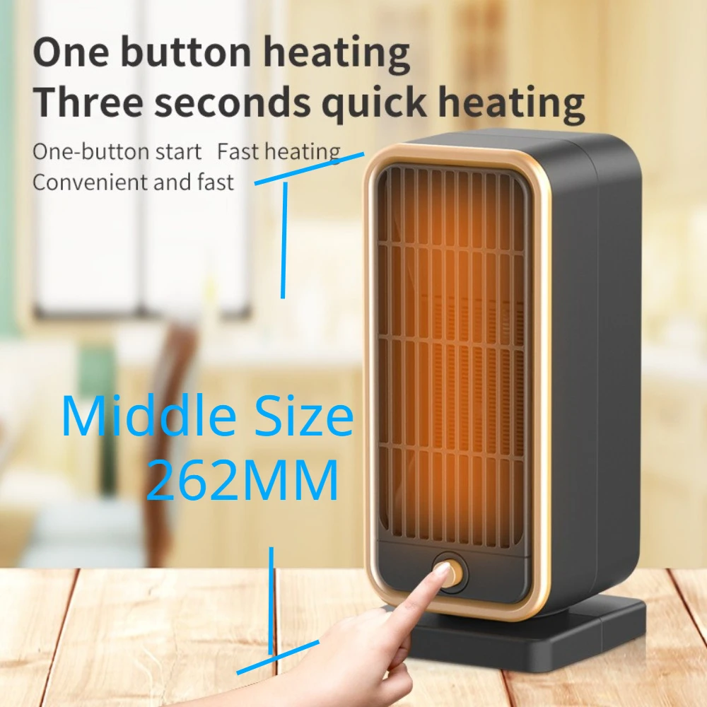 

Vertical Space Heater, Portable Electric Heater Ceramic Fan Heaters ETL Certified 3 Modes Thermostat,Office Room Desk Home