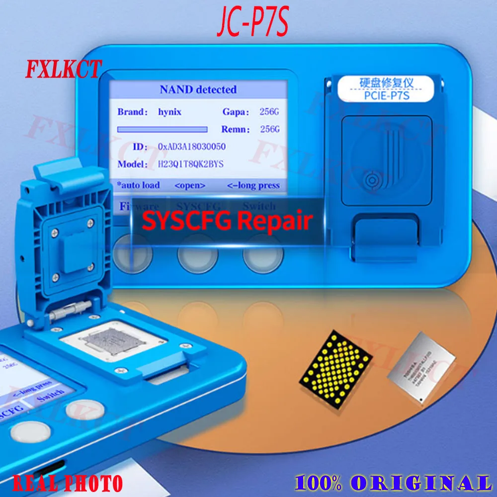 

JCID JC P7S NAND Repair Programmer BGA70 for iPhone 5SE-7P lPAD 5-7 Syscfg Read Write Error Test Fix