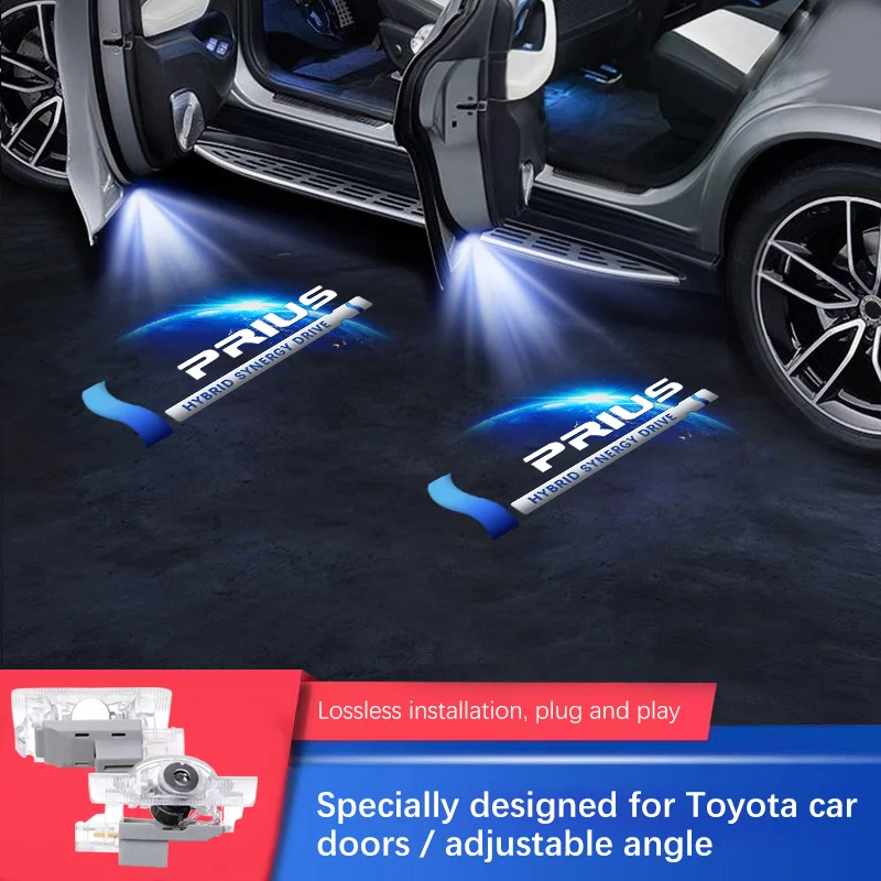 

Светодиодный логотип на дверь автомобиля HD Предупреждение Добро пожаловать для Toyota Prius 20 30 50 XW20 XW30 XW50 2003-2023 Украшение автомобильных товаров