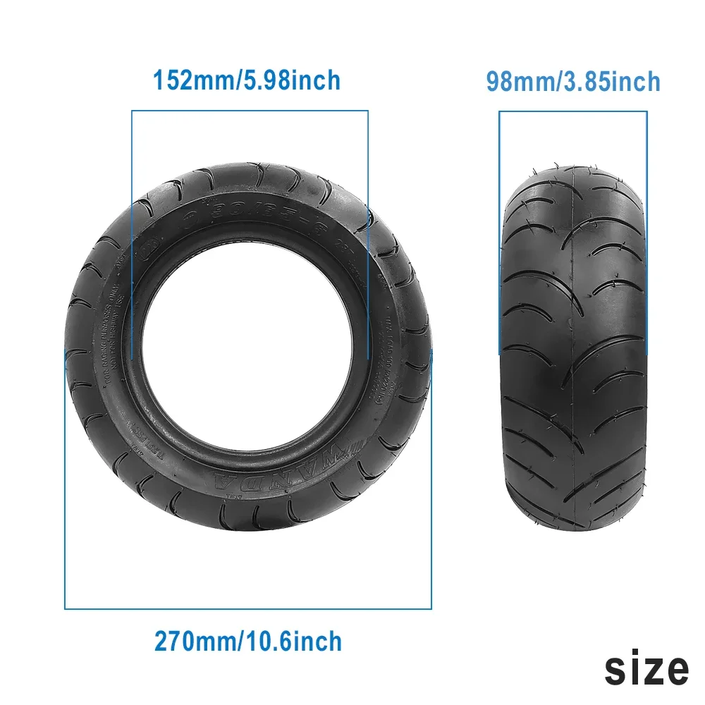 90/65-6 бескамерная шина утолщенная дорожная для электрического скутера