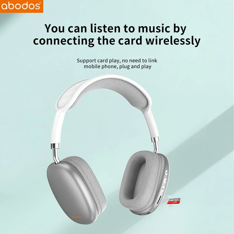 

ABODOS AS-WH13 AS-WH26 Wireless Headset Bluetooth Bass Stereo Wireless Headphones Ove-Ear Headphones