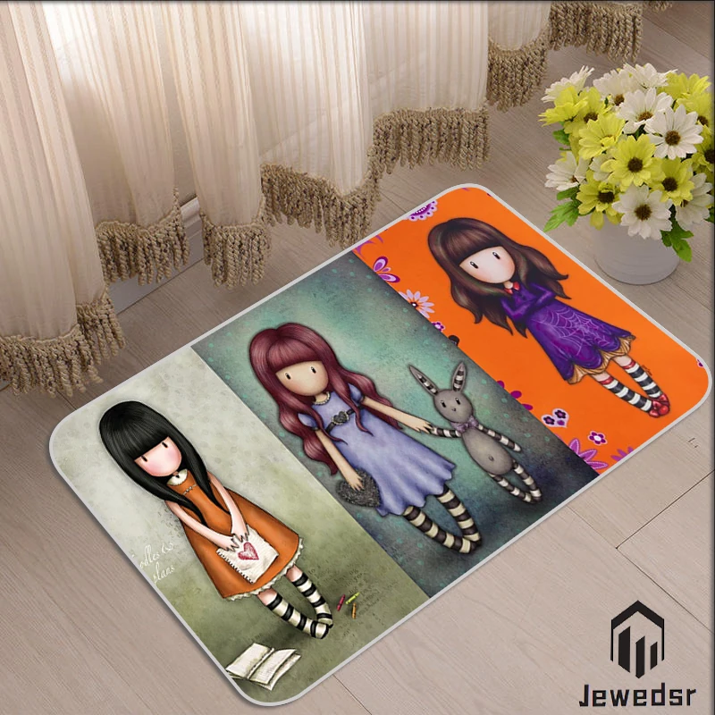 

Santoro Gorjuss Carpet in the Bedroom Funny Entrance Door Mats Floor Carpets Rugs Living Room Bathroom Rug Mat Home Kitchen Bath