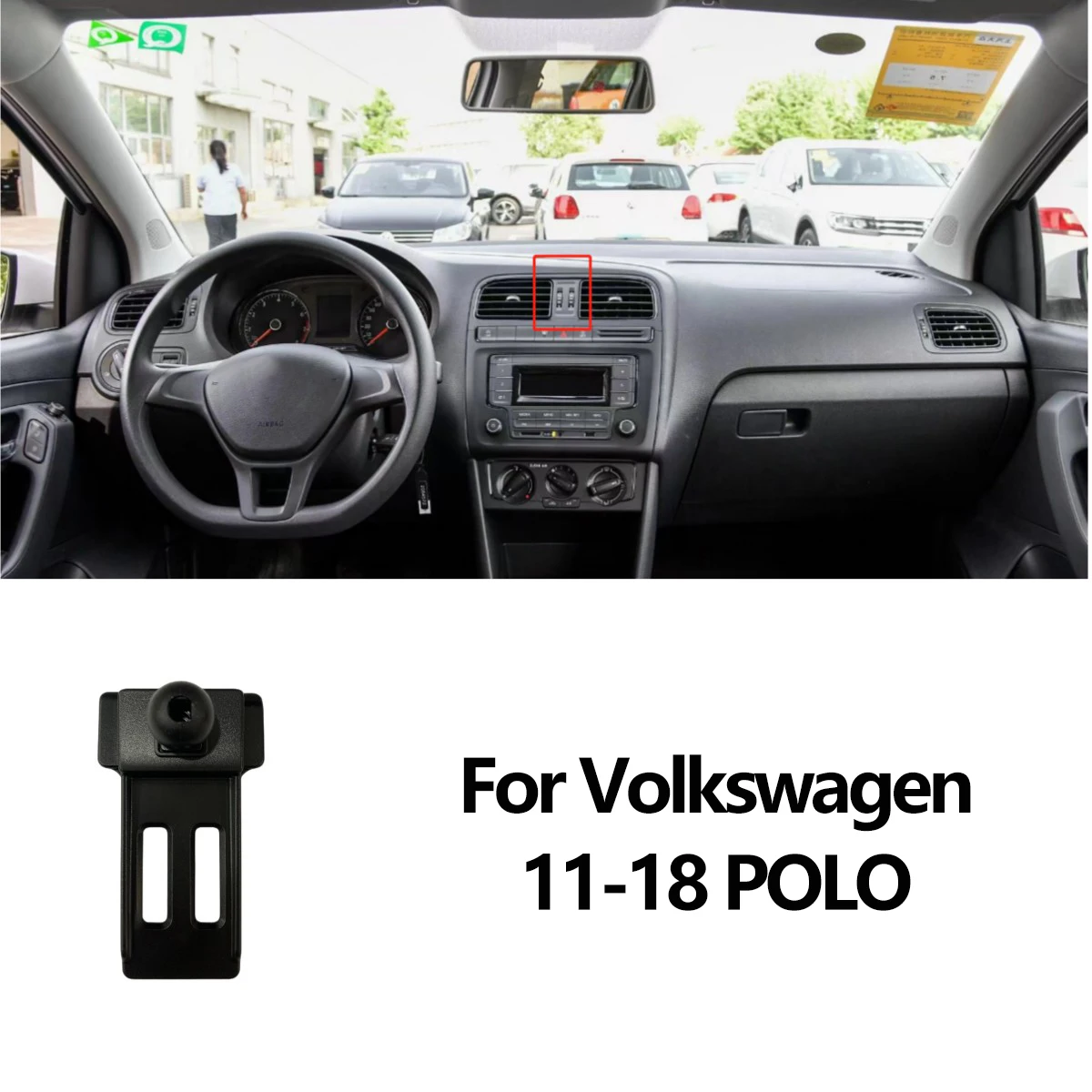 

Специальный автомобильный держатель для телефона VW, подставка-подставка, шариковый кронштейн 17 мм, крепление для гольфа Magotan Touareg Polo CC Sagitar Passat