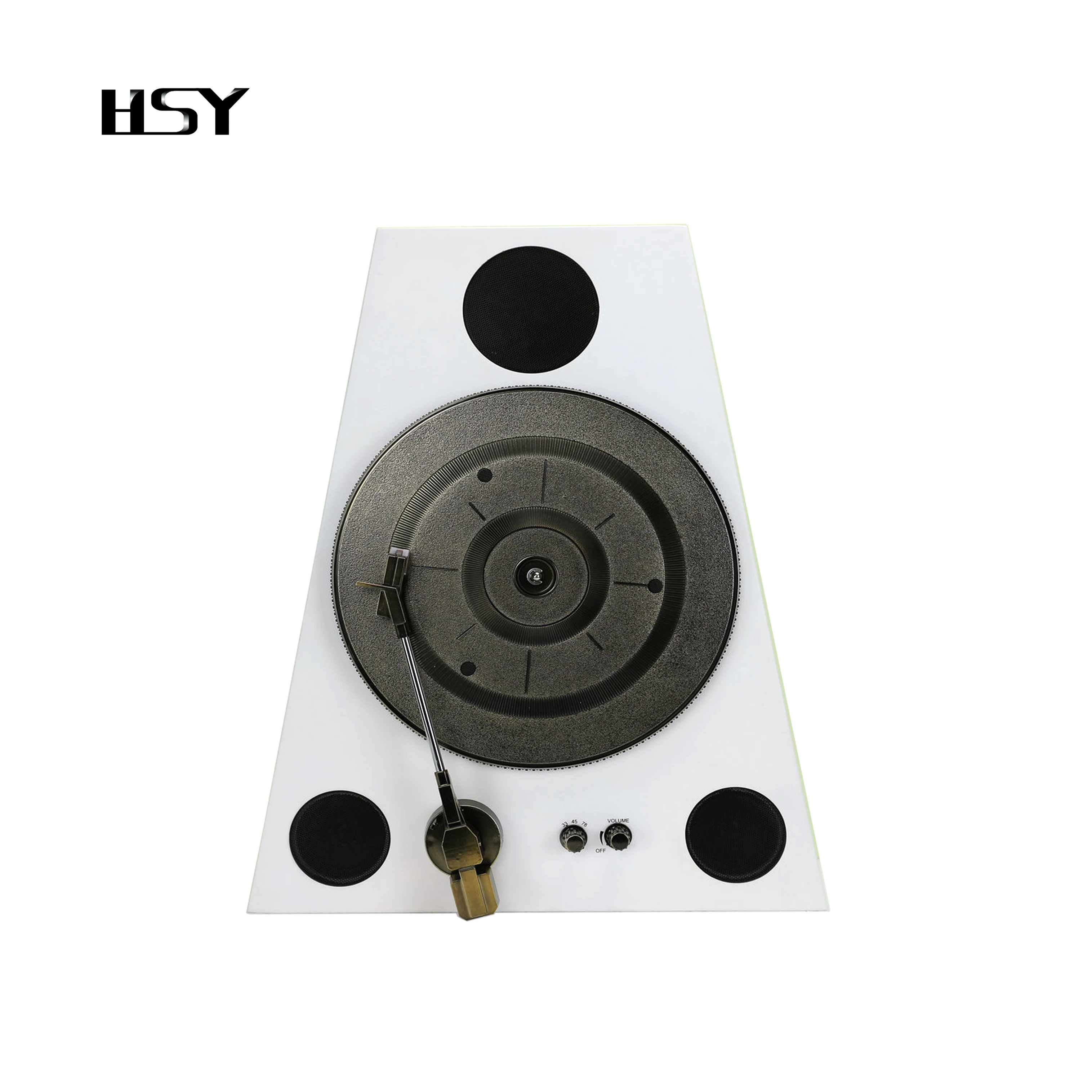 Hot Sell Wall Mount  White Bluetooth Retro Record  Player Vinyl Vertical Turntable  with 3 Speed