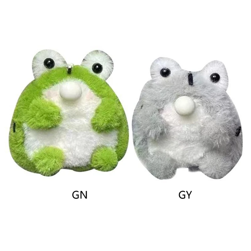 

Pack of 2 Mini Frog Plush Toy with Keychains Perfect Party Favor or Classroom Gifts Novelty Keychain Gifts for Friends 57BD