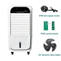 low power consumption evaporative air cooler body plastic 20 liter noiseless mobile air conditioning cooler fan for room