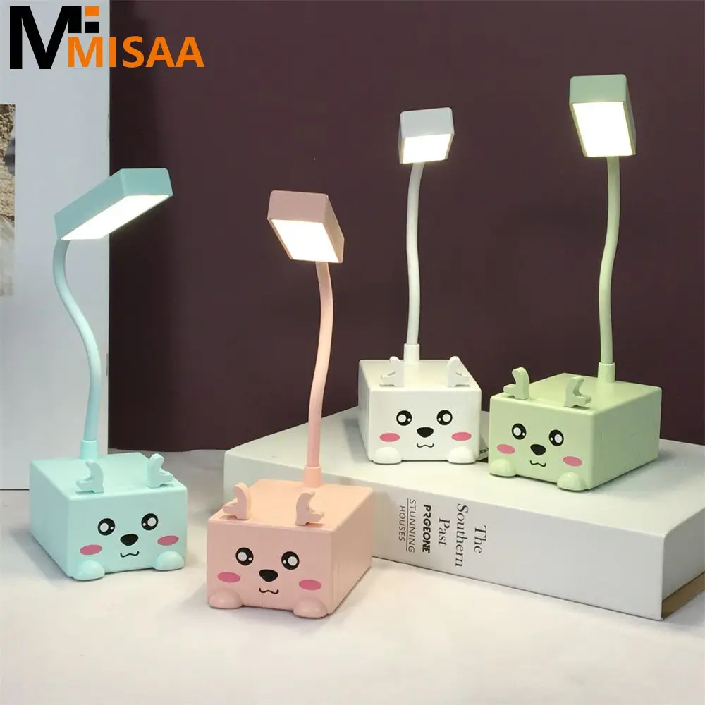 

Portable Random Color Reading Light Dormitory Bedroom Lighting Night Light Usb Powered Bright Led Nightlight Cute Reading Light
