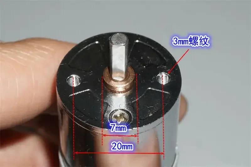 28 мм ZGA28 385 цельнометаллический мотор-редуктор постоянного тока 6 В-12 В 50 об/мин-100