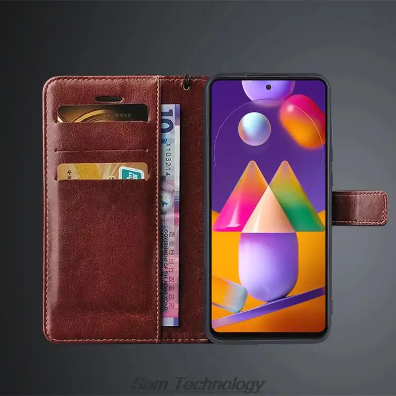 Чехол-книжка из искусственной кожи для Samsung Galaxy M31s M317F
