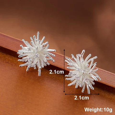 guangtuo Серьги-капельки с цветочным принтом