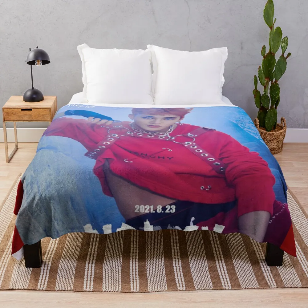 

Bang Chan Stray Kids NoEasy Noisy SKZ kpop comeback Throw Blanket fleece fabric flannels