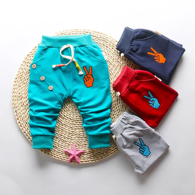 

Baby Boys Cotton Sports Pants Toddler Loose Trousers 1 2 3 Years Kids Casual Clothing Spring Autumn Infant Soft Bottoms