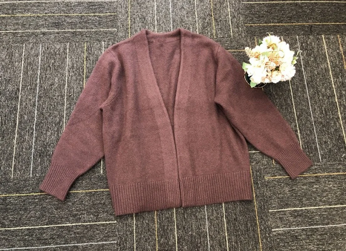 Kuzuwata 2024 осенне-зимняя женская вязаная верхняя одежда японский простой мягкий