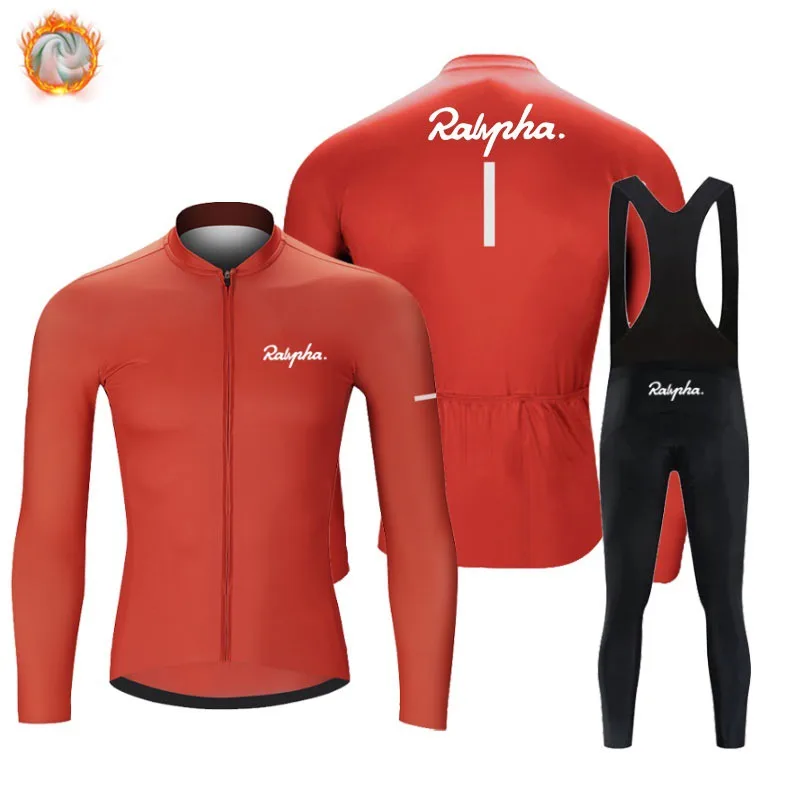 

Long Sleeve Cycling Clothing Raphaful Winter Cycling Jersey Set Bike Clothing MTB Maillot Ropa Ciclismo Men cycling clothing