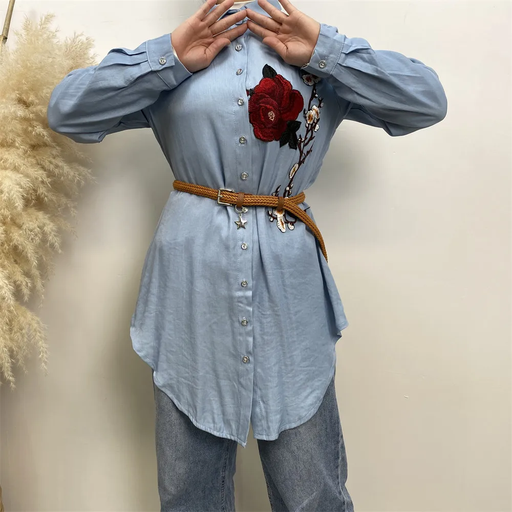 Женская мусульманская рубашка модная повседневная Турция Абая исламский