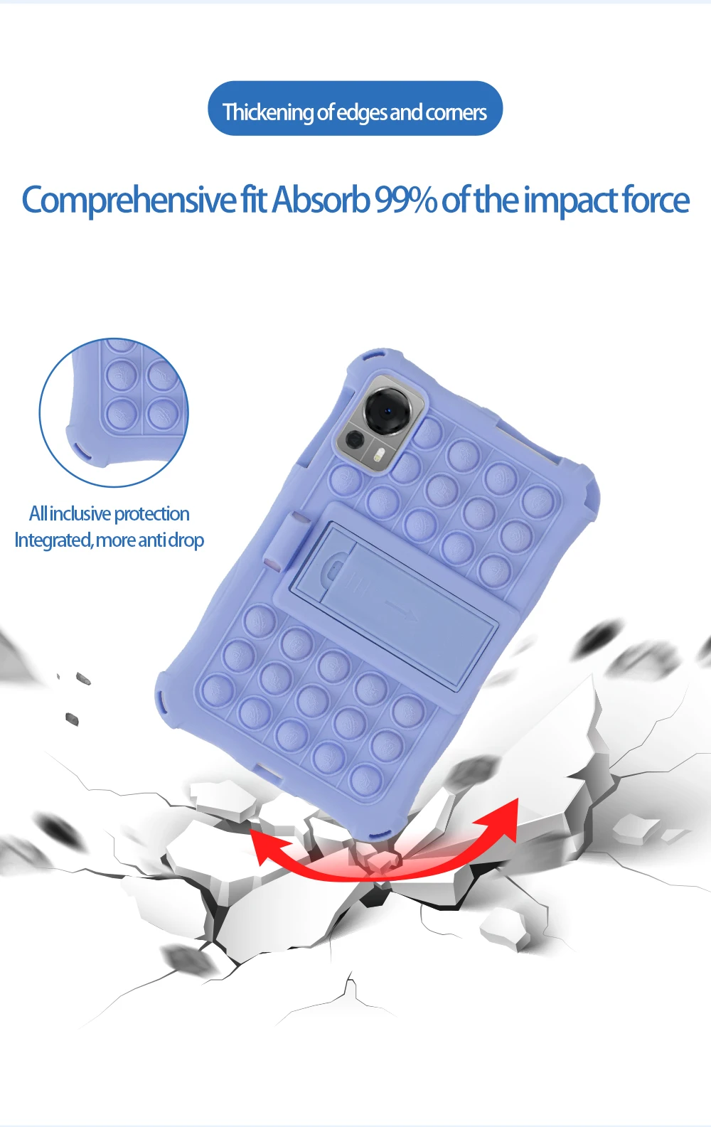 Фото Многоугольная регулируемая подставка для Alldocube iPlay 50 60 70 Mini Turbo/Pro 8,4 дюйма, чехол для планшета, мягкий силиконовый противоударный чехол №3
