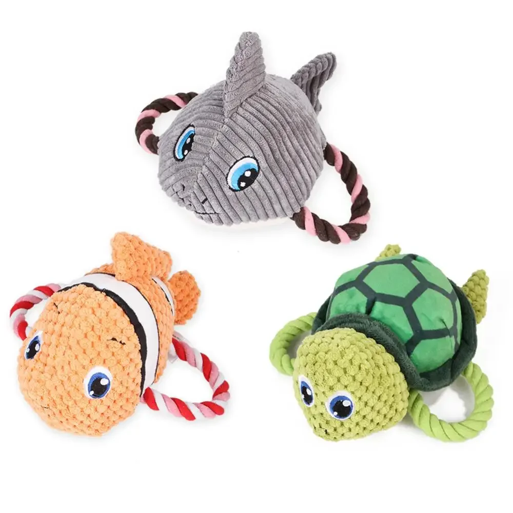 

Stuffed dog toy Chew pet Puppy Squeak toy Cute shark toy Stuffed Squeak animal Stuffed turtle Training chew toy pet