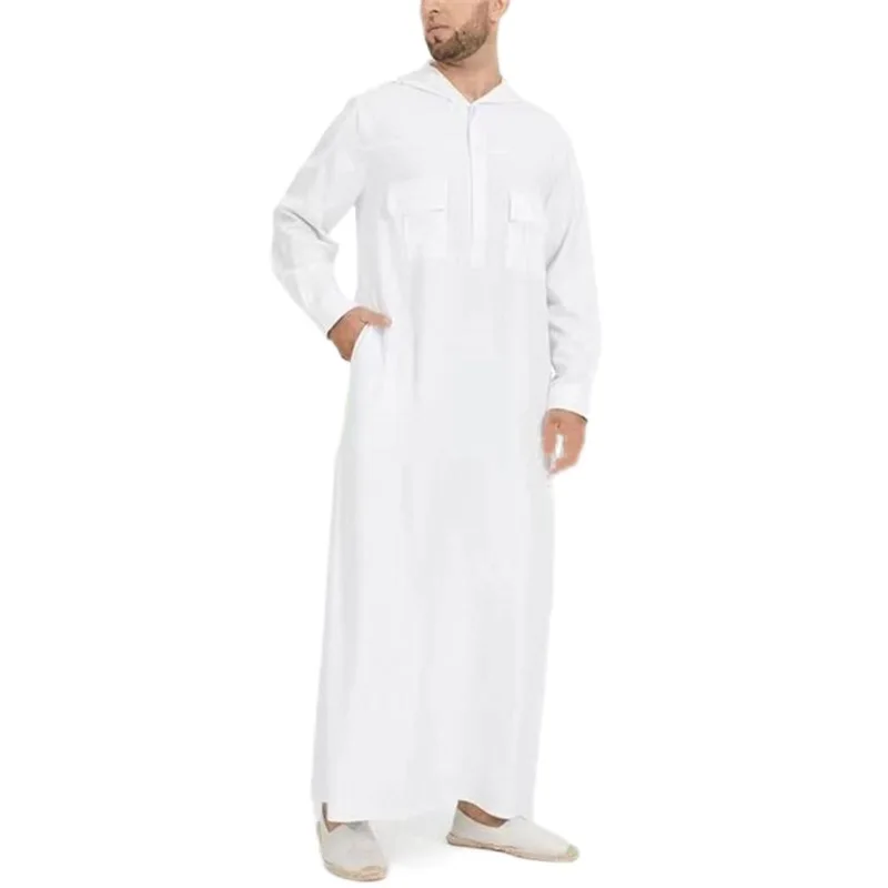 Muslim Fashion Men Robe Abaya Dubai Ropa Islamica Hombre Kaftan Islamic Clothing Pakistan Jubba Thobes Qamis Homme Musulman