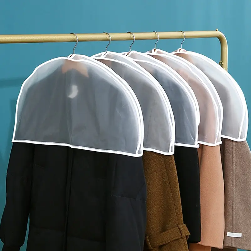 

1/5pcs Dust Cover Clothes Hanging Dress Suit Coat Garment Protector Storage Bag Case Shoulder Dustproof Wardrobe Organizer