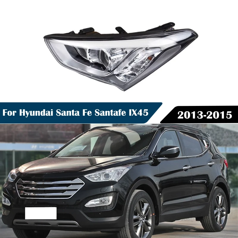 Фото ﻿   Для Hyundai Santa Fe (IX45) 2013-2015: передняя фара, галогенная лампа, аксессуар для автомобиля, фара в бампер №1