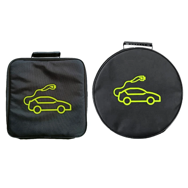 

090E Cable Bag Retardant Ergonomic Handles Storage Electric Car Cable for Case Square/Round Big Capacity
