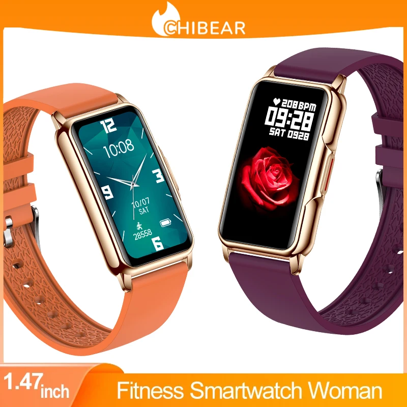 

2023 NEW Smartwatch Men Smart Bracelet Women 1.47inch HD Screen Heart Rate Blood Oxygen Waterproof Sport Smartband Watch Clock