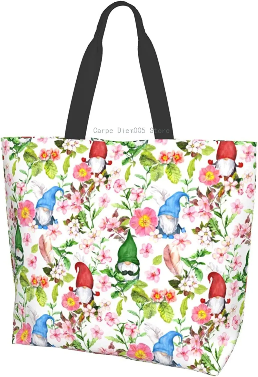 

Cute Reusable Tote Bag for Women Large Capacity Shoulder Handbags Heavy Duty For Shopping Grocery Beach Picnic