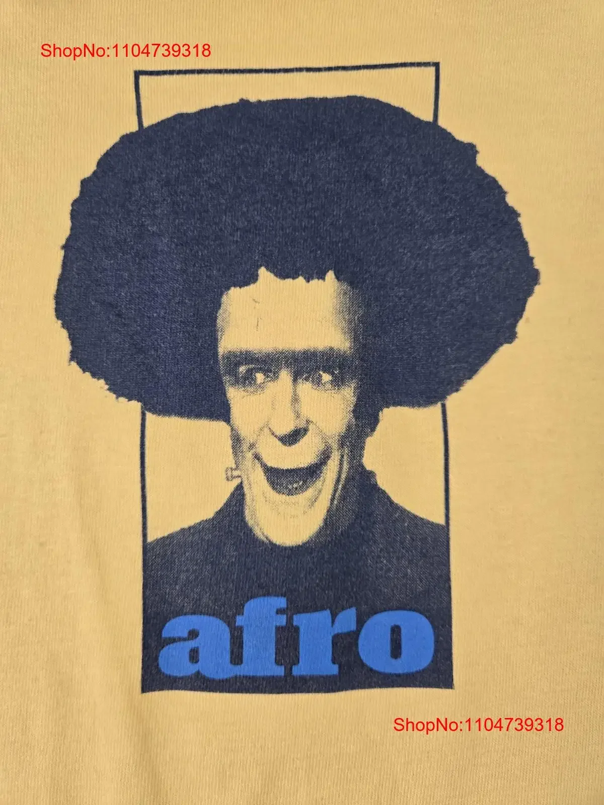 Фото Винтажная панорамная афро японская группа футболка Sz L 21 5x29 5, редкая ниша, винтажная стираная универсальная мягкая дизайнерская одежда homme №1