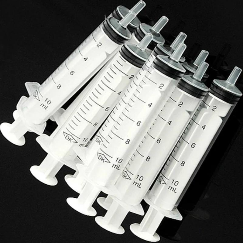 

2-20Pcs 1ml-10ml Plastic Reusable Syringe For Measuring Nutrient Sterile Hydroponics Kithchen Tool