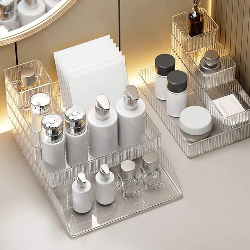 Прозрачный Пластиковый Органайзер Для Ящиков Стола Хранения В Ванной Комнате