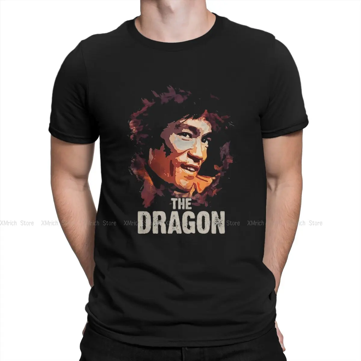 

Bruce Lee Martial Artist Creative TShirt for Men The Dragon Round Collar Pure Cotton T Shirt Distinctive Gift Clothes Tops